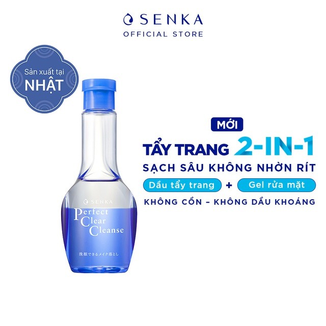 [HB Gift] Dầu tẩy trang dạng gel Senka Perfect Clear Cleanser 170ml _ 70194