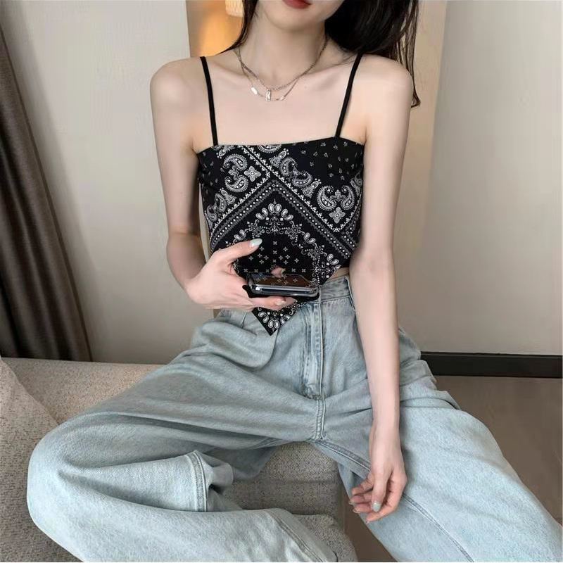 Áo Lửng Hai Dây Thời Trang Mùa Hè Cho Nữ