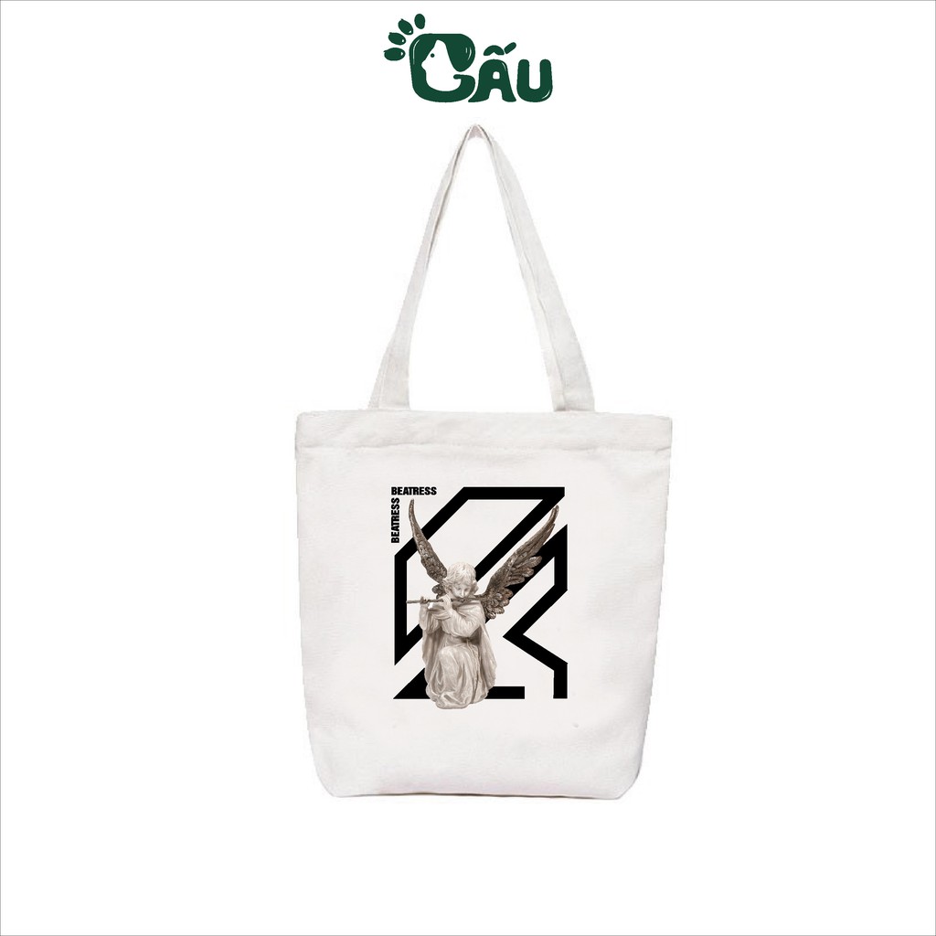 Túi tote Gấu194 vải bố canvas cao cấp mềm mịn - Thiên Thần 3