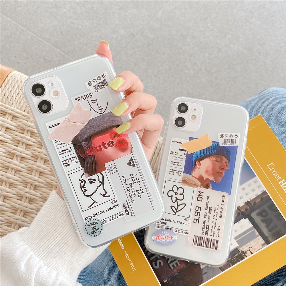 Ốp điện thoại TPU mềm phong cách Âu Mỹ cho iPhone 11 Pro Max X Xs Max XR 7 Plus 8 Plus 6 Plus 6S Plus | BigBuy360 - bigbuy360.vn