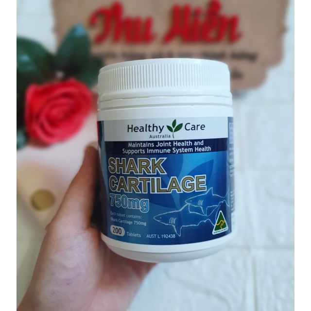 Sụn cá mập Healthy Care Shark Cartilage 200 viên Úc mẫu mới