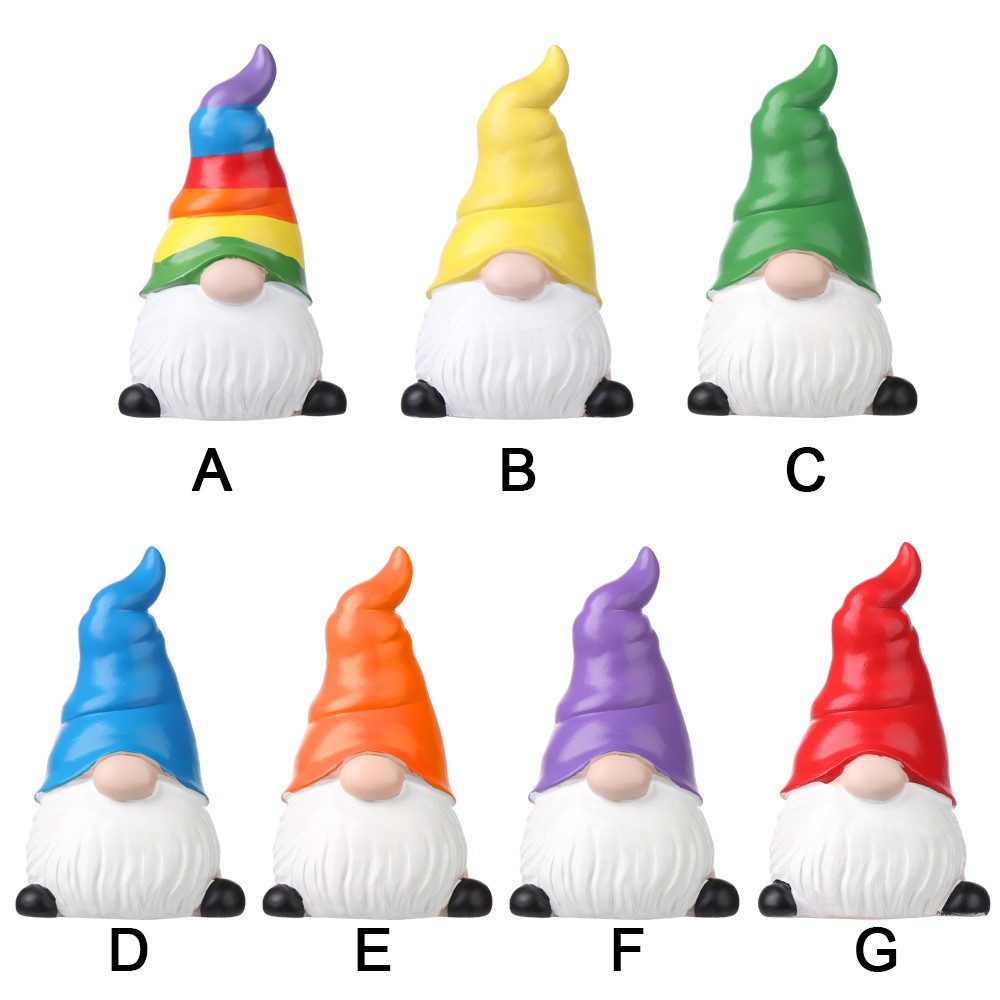 MIOSHOP Yard Faceless Gnome Statue Funny Magic Elves Garde Goblin Figurines Ornaments Lawn Resin decoration Outdoor Dwarf