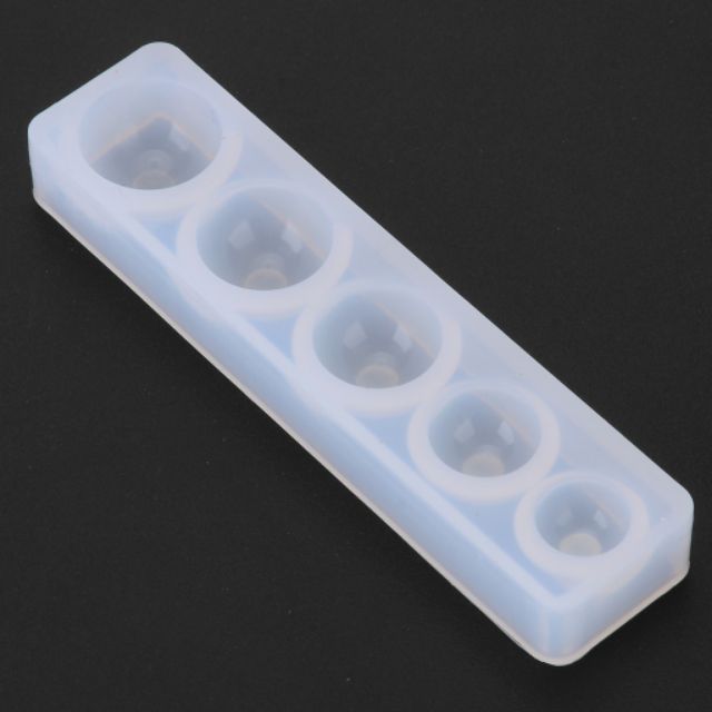 Khuôn silicone tạo hình bán cầu 10mm-16mm.