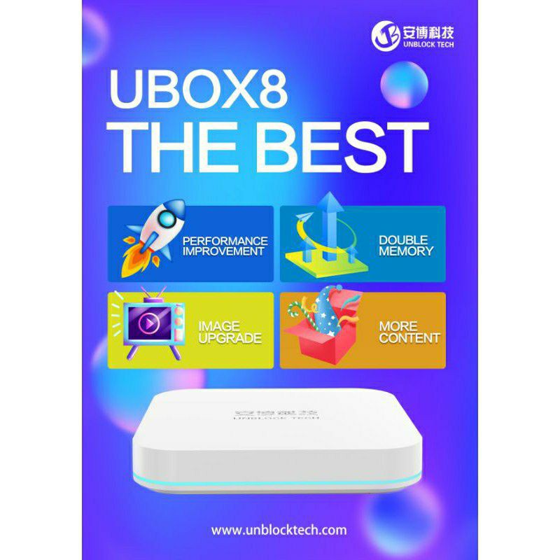 UBOX GEN 8 4G+64G Xem Phim, Kênh Truyền Hình Quốc Tế Nhật, Hàn, Trung, Đài Loan Miễn Phí