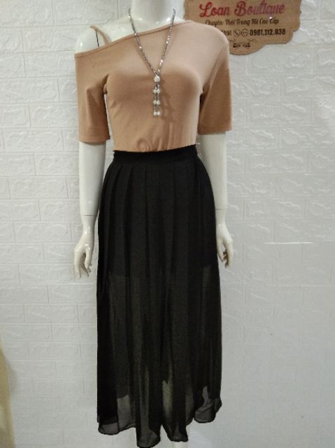 Chân váy xếp li dài _Chân váy xoè dài dập li đẹp | BigBuy360 - bigbuy360.vn