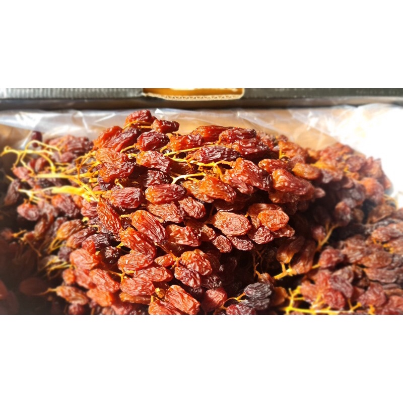 Nho khô nguyên cành túi díp 500gr chuẩn hàng út