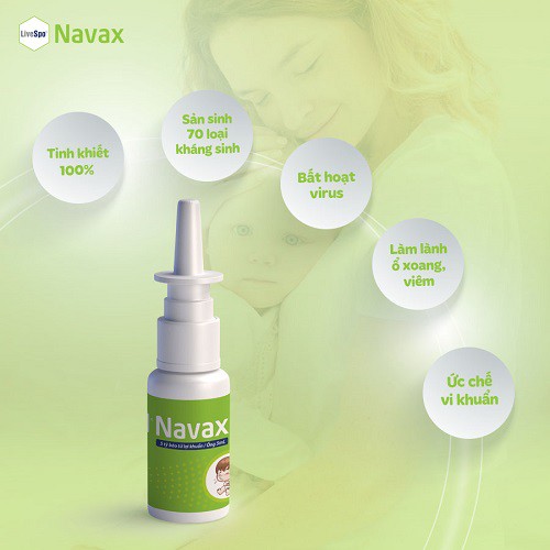 Xịt phòng chống viêm tai mũi họng Livespo Navax