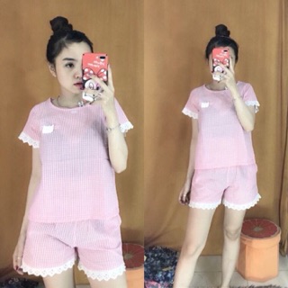 Bộ ngủ đùi kate đẹp