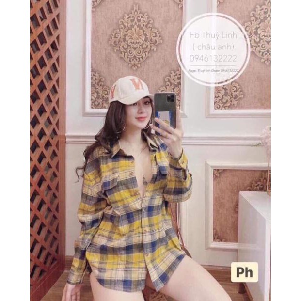 Áo sơ mi kẻ 3 màu siêu hot ASMK
