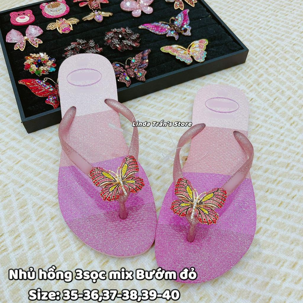 Dép HVN Nhủ hồng 3S + Charm