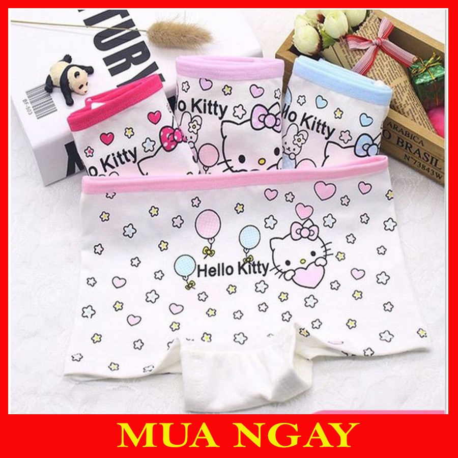 Set 10 quần chip đùi bé gái hoạ tiết hello kitty LD11 đáng yêu