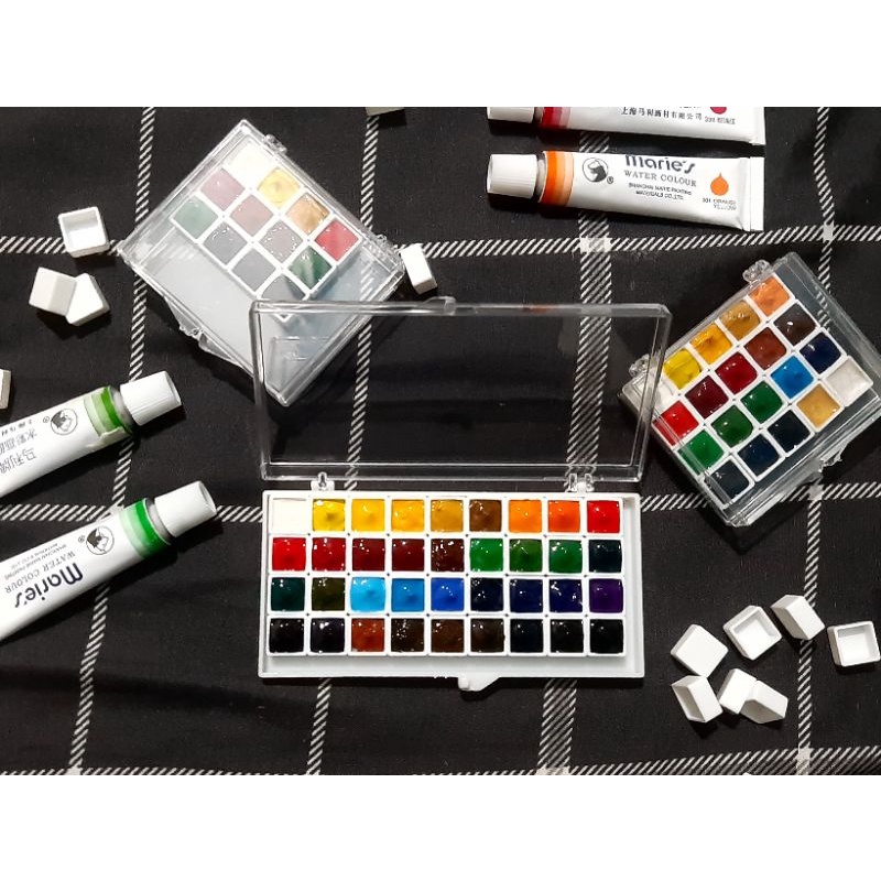 Pocket màu nước maries 36 màu 0.5ml