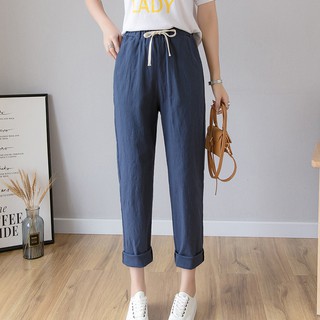 quần 9 tấc cotton co giãn
