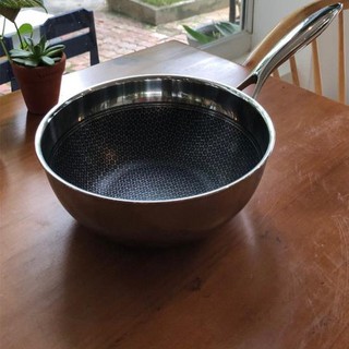 Chảo sâu lòng chống dính Daikin Nhật Bản cào không xước siêu bền Kims Cook Blackcube  3 lớp đúc liền inox 304