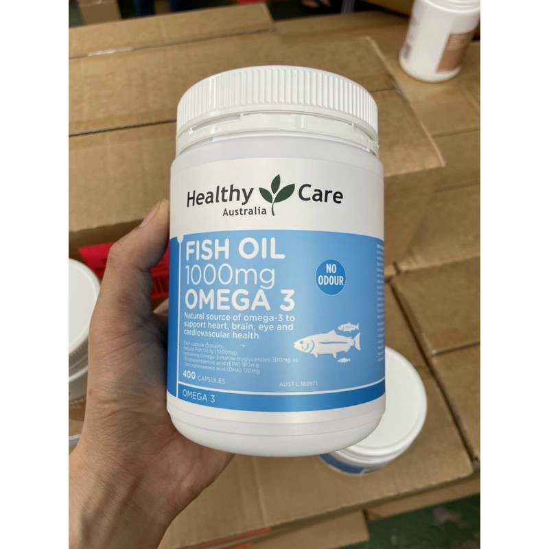 Dầu Cá Tự Nhiên Fish Oil Healthy Care Omega 3 1000mg | Thế Giới Skin Care