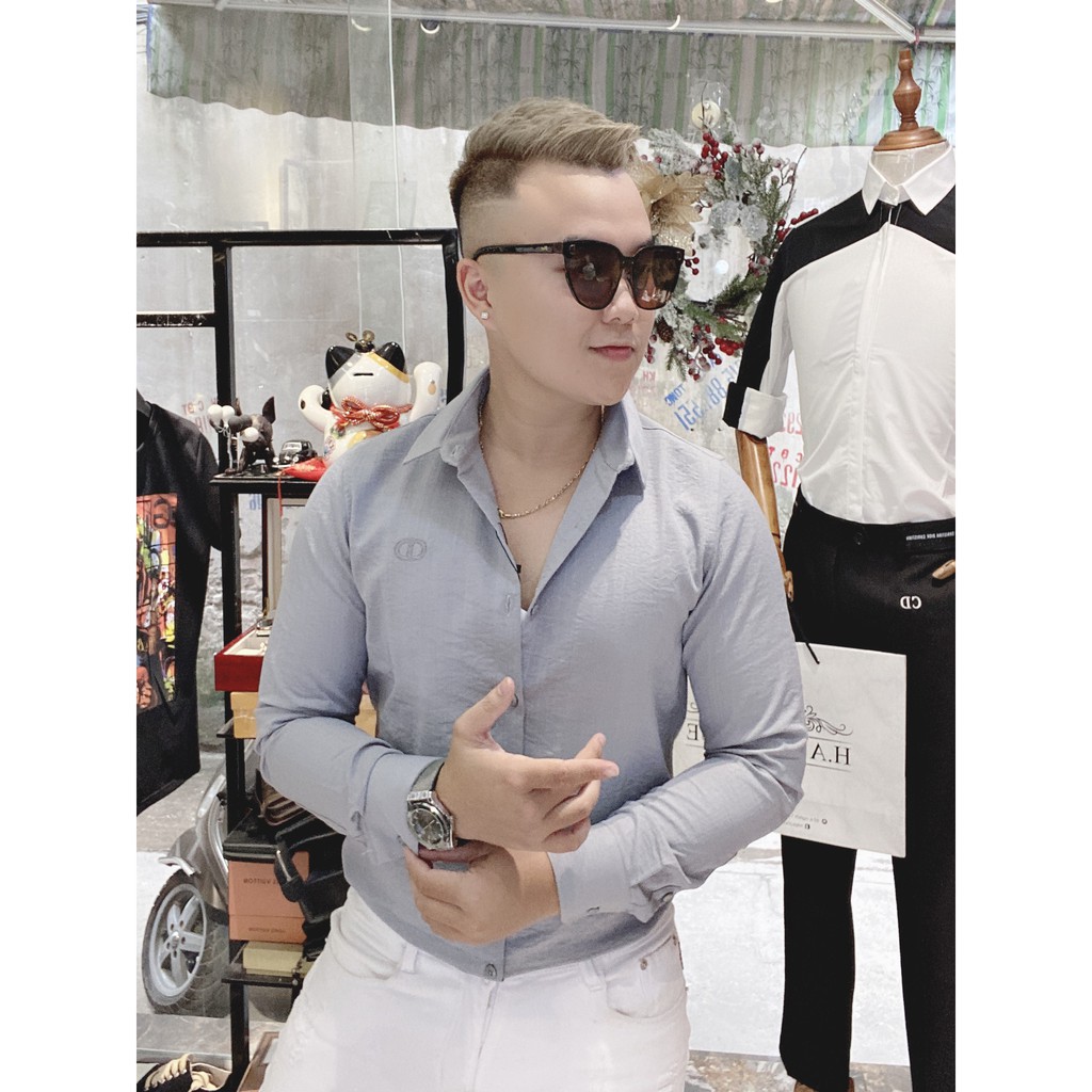 Áo sơ mi nam dài tay chất đũi siêu mát 3 màu dáng hàn quốc linen xước MS-02 | BigBuy360 - bigbuy360.vn