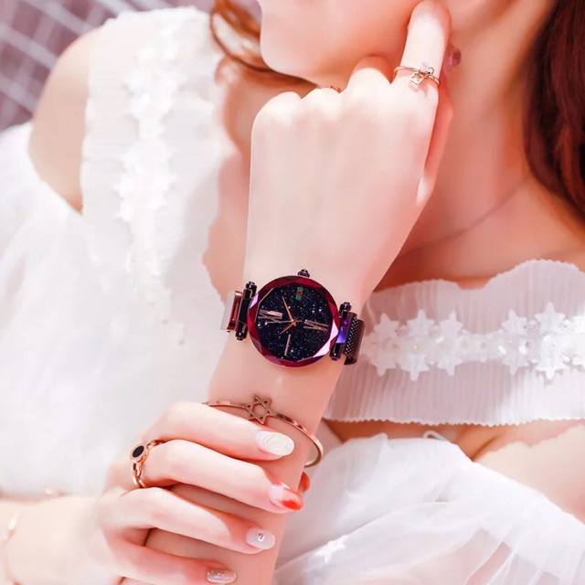 [NEW 2019 TẶNG PIN] Đồng hồ nữ Mobangtuo dây lụa khóa nam châm siêu sang chảnh | WebRaoVat - webraovat.net.vn
