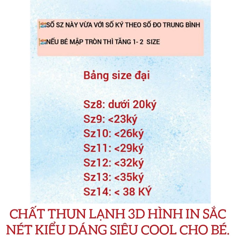 GBL10 ( 20KG- 40KG) BỘ ĐỒ LỬNG BÉ GÁI SIZE ĐẠI THUN LẠNH 3D HOẠT HÌNH PONY - THỜI TRANG TRẺ EM