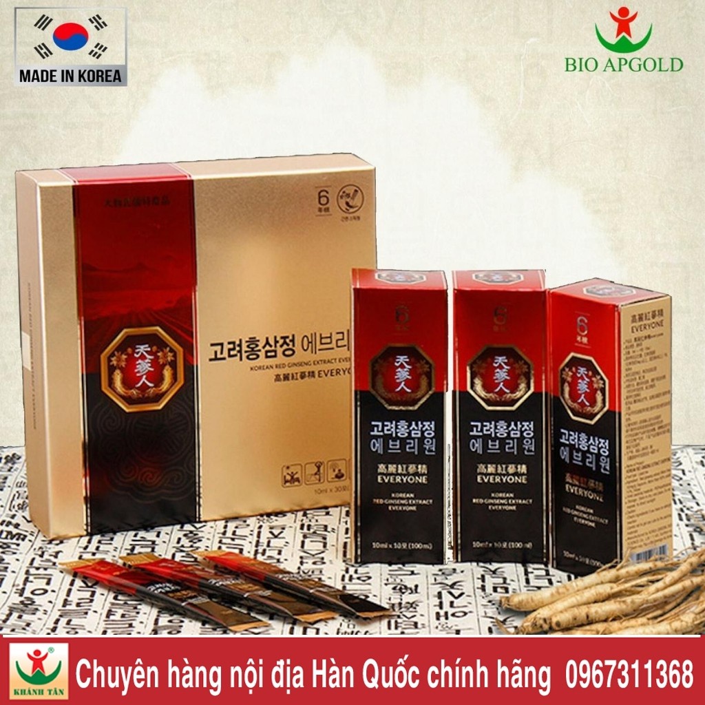 Nước uống hồng sâm Korean Red Ginseng Extract Everyone 🔥 Bio Apgold 🔥