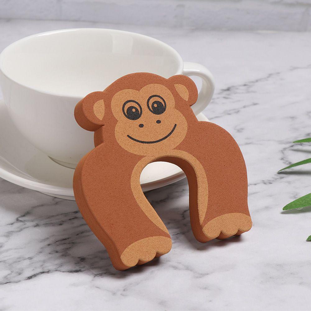 Set 1 / 5 / 10 Kẹp Chặn Cửa Bằng Xốp Bảo Vệ An Toàn Họa Tiết Động Vật Hoạt Hình