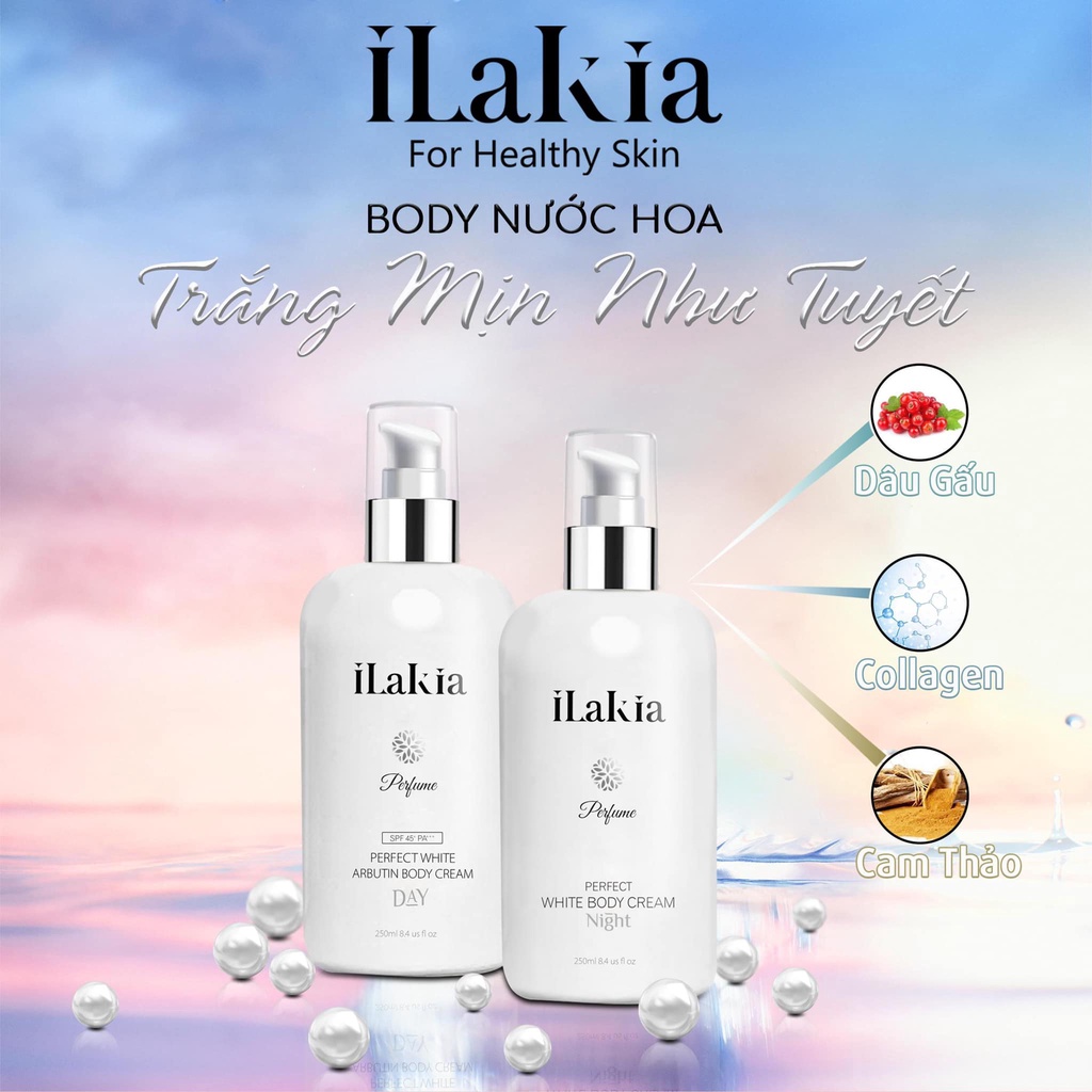Kem Dưỡng Trắng Da Body Ban Đêm ILAKIA Sữa Dưỡng Thể Trắng Da Dưỡng Ẩm Toàn Thân Hương Nước Hoa - Hàn Quốc | BigBuy360 - bigbuy360.vn