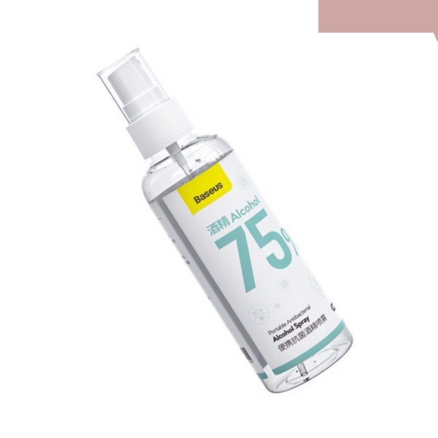 [Sẵn - Sale] Nước rửa tay diệt khuẩn Baseus Let''s Go Portable Antibacterial Alcohol Spray 120ml_LV758-12-New 100%