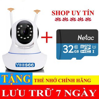 Camera ip wifi yoosee + thẻ nhớ 32gb - camera không đây wifi