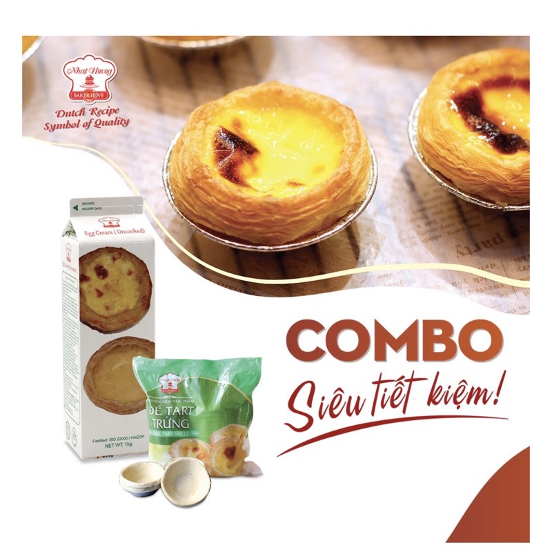 [Mã 77FMCGSALE1 giảm 10% đơn 250K] Combo Đế Bánh Tart Trứng và Kem Trứng Nhất Hương. | BigBuy360 - bigbuy360.vn