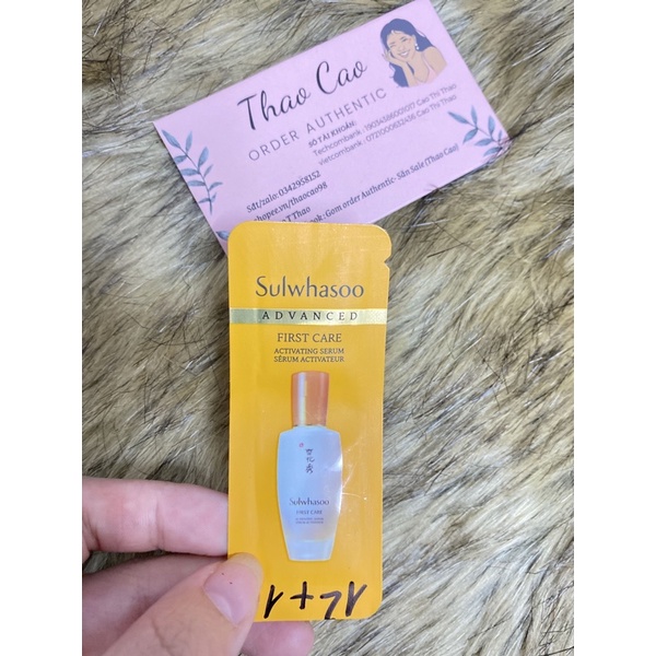 [Sephora US] Sulwhasoo First Care Activating Serum - Tinh chất dưỡng nhân sâm - Sample 0.7ml