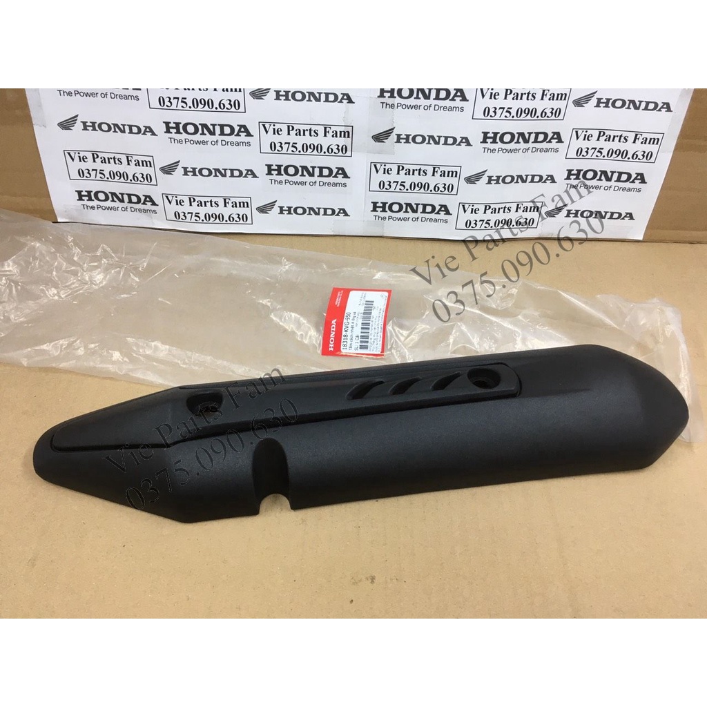 Vỉ pô, ốp pô chống nóng AB 110 đời đầu/ AB 110 Fi 2007-2010, hàng din Honda mới 100%