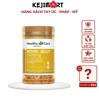 Sữa ong chúa Healthycare Royal Jelly 1000, 365 viên, làm đẹp da, chống lão hóa