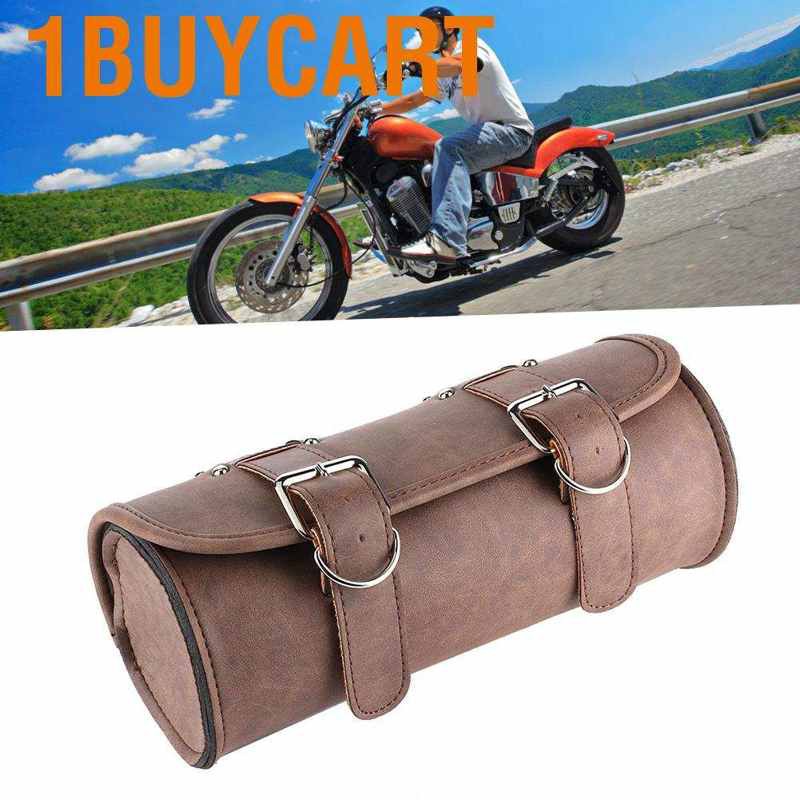 Túi Da Pu Treo Yên Xe Mô Tô Phong Cách Vintage 1 Ngăn Tiện Dụng