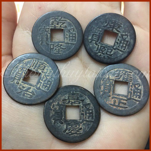 Tiền Xu Đen Âm Dương/2 size