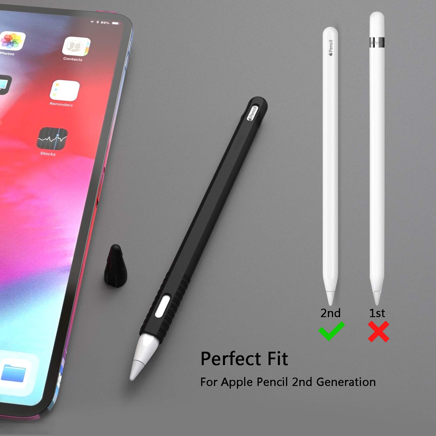 Vỏ Silicon Bảo Vệ Bút Cảm Ứng Mạnh Mẽ Cao Cấp Dành Cho Apple Pencil 2 2018 2020