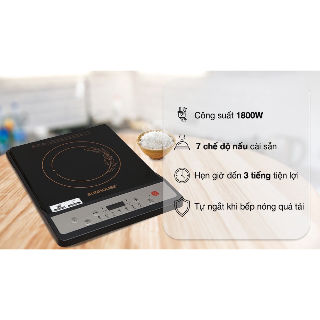 Bếp từ Sunhouse SHD6159 BẢO HÀNH CHÍNH HÃNG 12 THÁNG