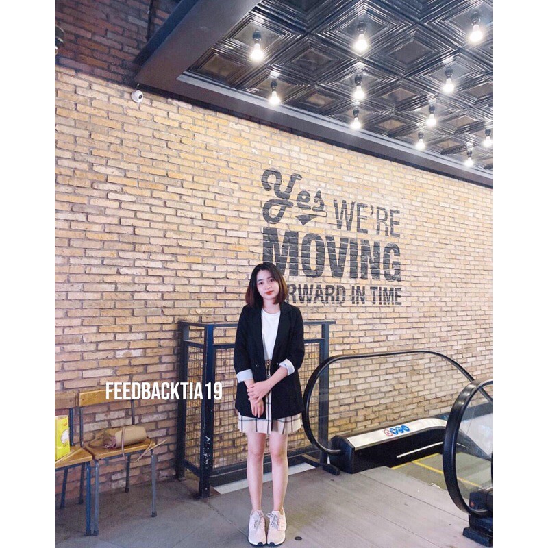 Áo blazer 2 lớp ulzzang Tia19 . Áo khoác vest dáng dài hàn ( Ảnh thật) | BigBuy360 - bigbuy360.vn