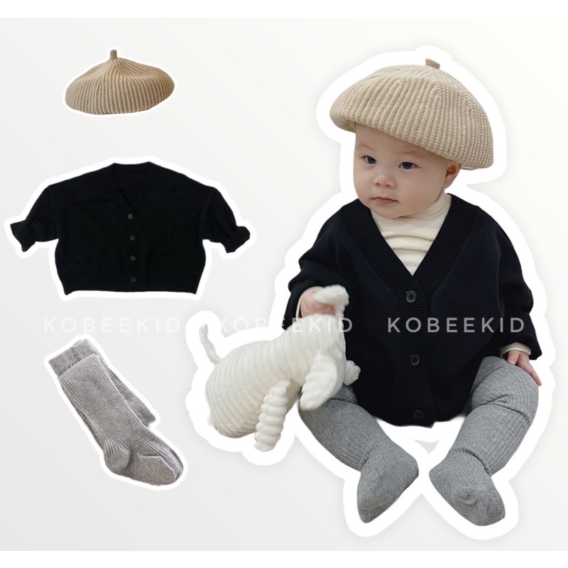 Áo Cadigan Len Hàn Quốc Cực Xinh Cho Bé