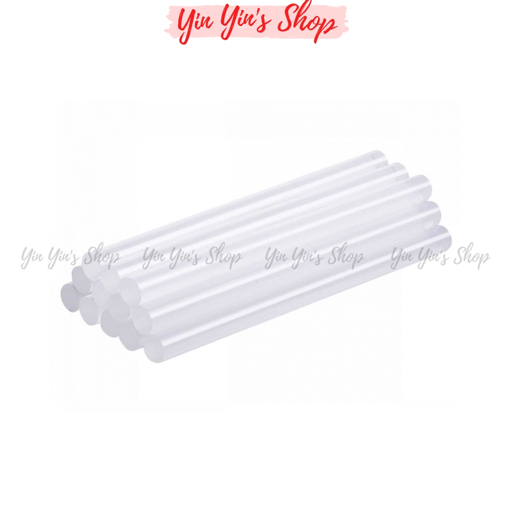 Keo nến Silicon trong suốt loại nhỏ cao cấp dùng cho súng bắn keo đường kính 7mm dài 26cm, siêu dính bền c