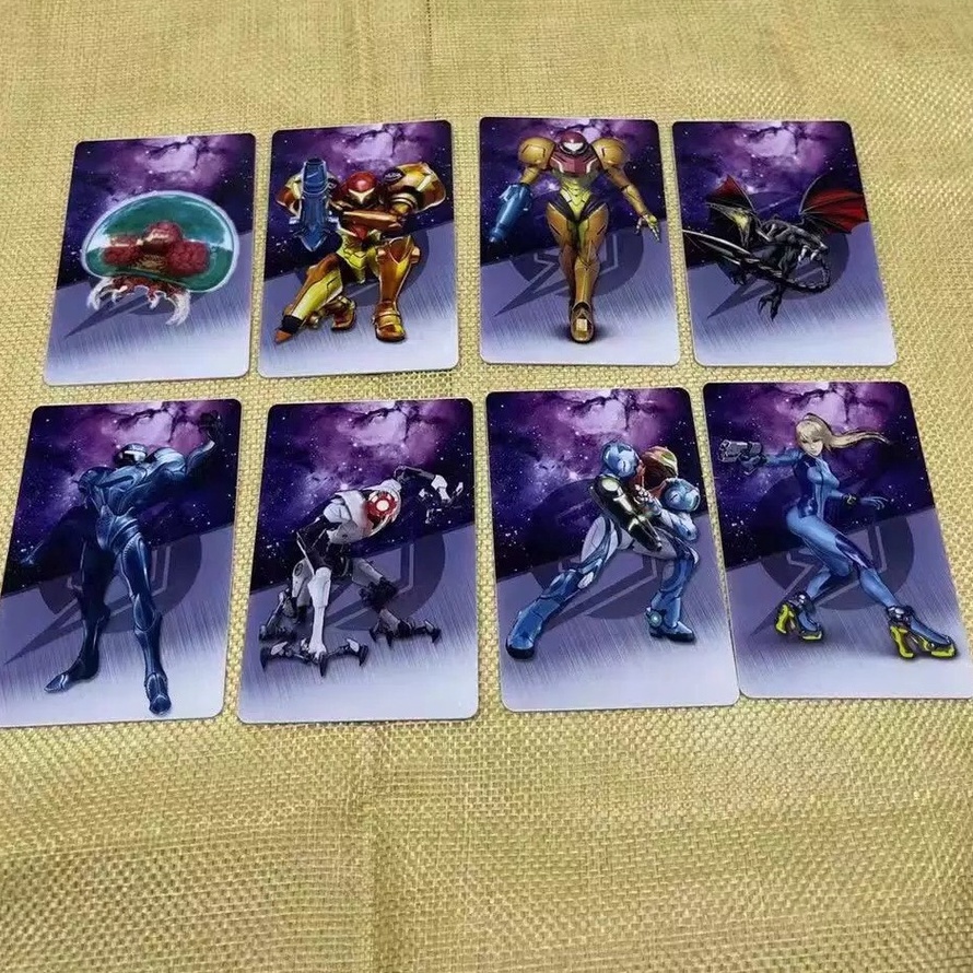 Bộ 8 Thẻ Amiibo Scan NFC Dành Cho Game Metroid Dread Trên Hệ Máy Cầm Tay Nintendo Switch / Lite