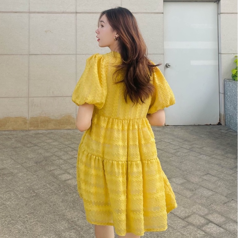 Váy Fabric Holic tay phồng mùa Hè.