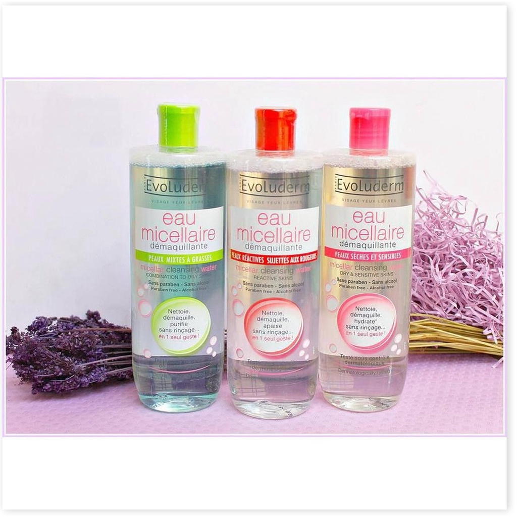 Nước Tẩy Trang Evoluderm Micellar Cleansing Water