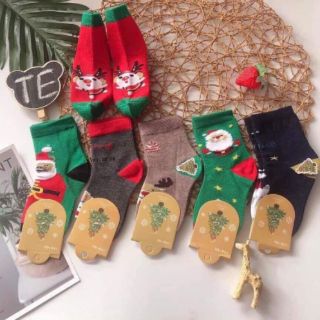 Tất Noel cao cổ cho bé chất đẹp 1-12 tuổi hàng quảng châu