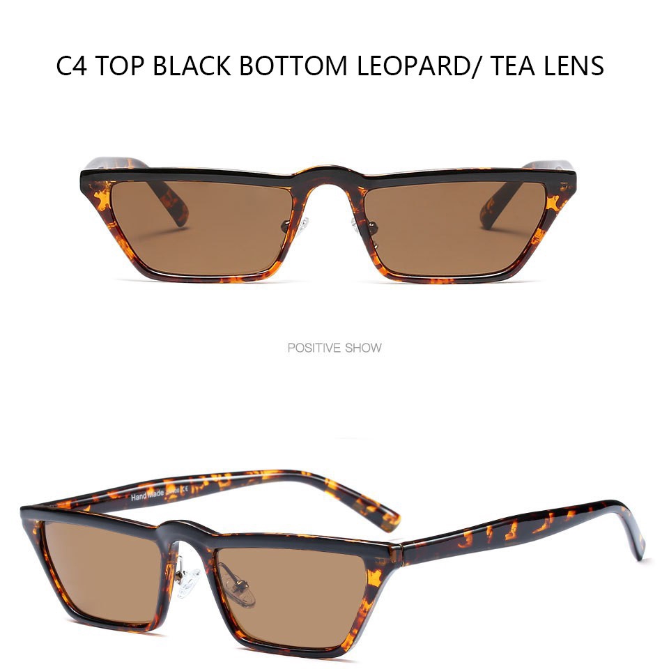 Kính mát thời trang gọng chữ nhật thiết kế độc đáo