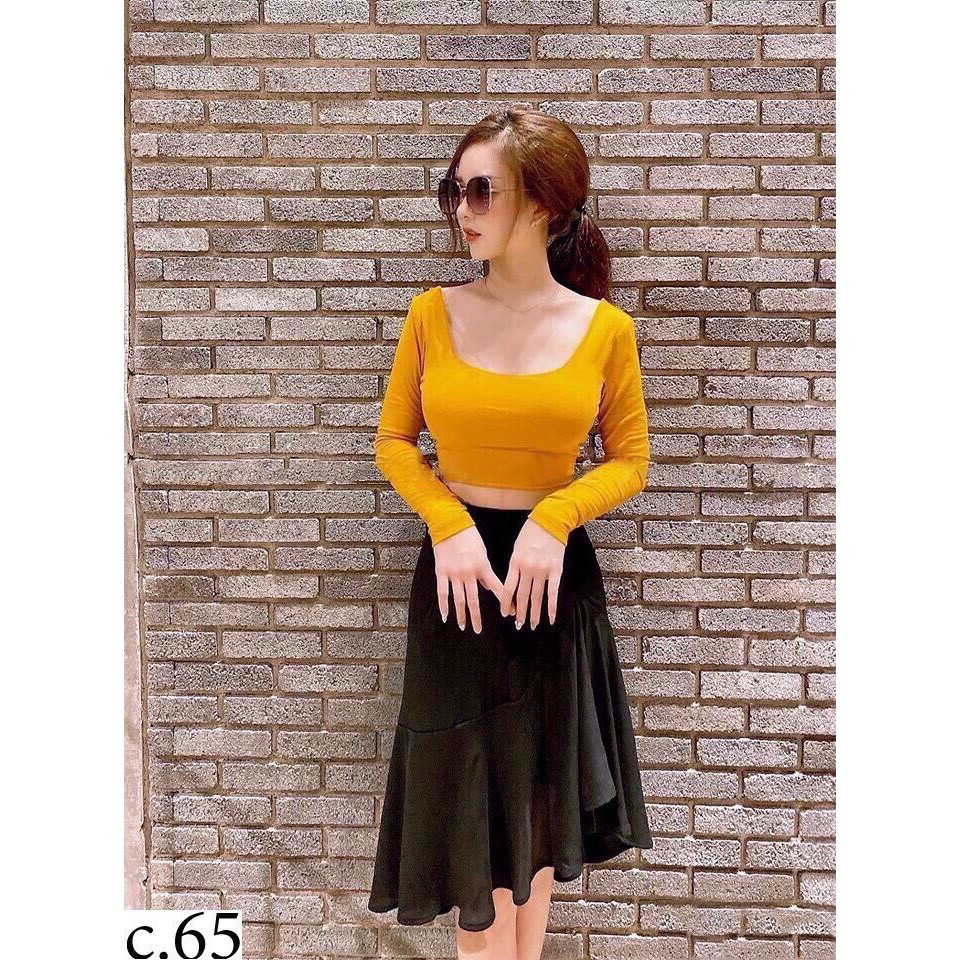Set Chân Váy Nữ 🦋 Áo cotton Vintage 2 lớp Siêu Xinh 1 màu 🦋 | BigBuy360 - bigbuy360.vn