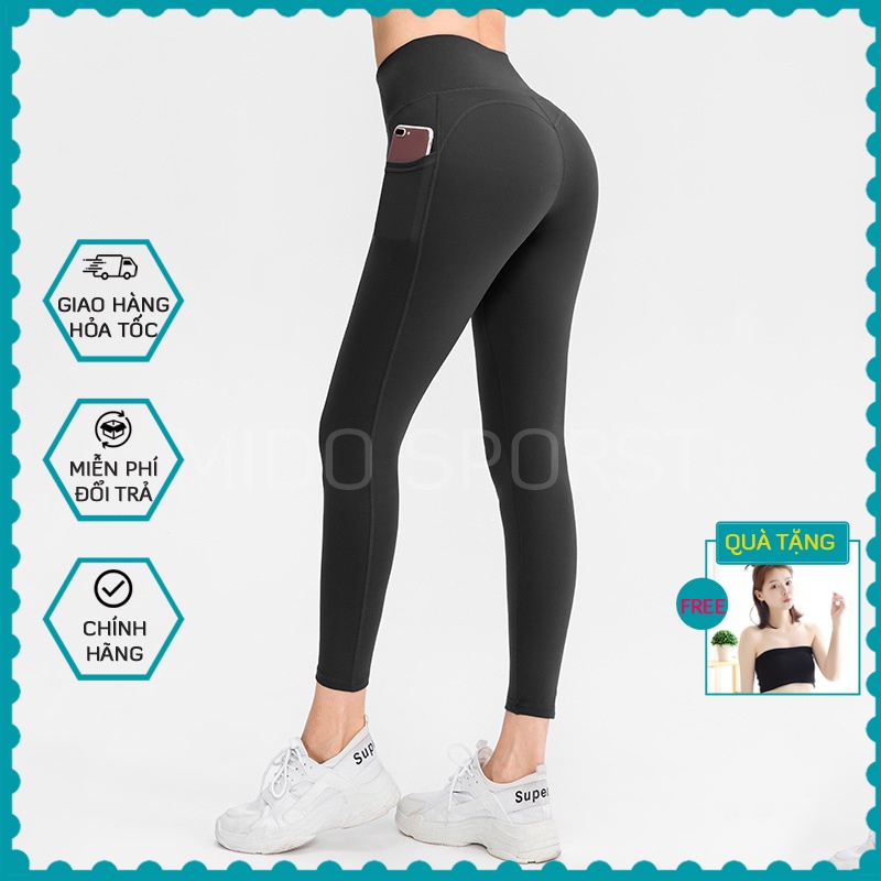 Quần legging tập Gym,Yoga siêu nâng mông, kiểu quần tập gym nữ cạp cao co giãn 4 chiều, thoáng mát-QL12