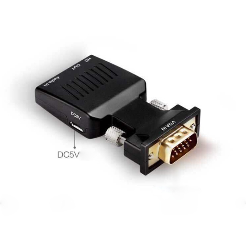 Đầu chuyển đổi VGA sang HDMI đầu ra video 1080P dành cho màn hình tivi laptop máy tính để bàn