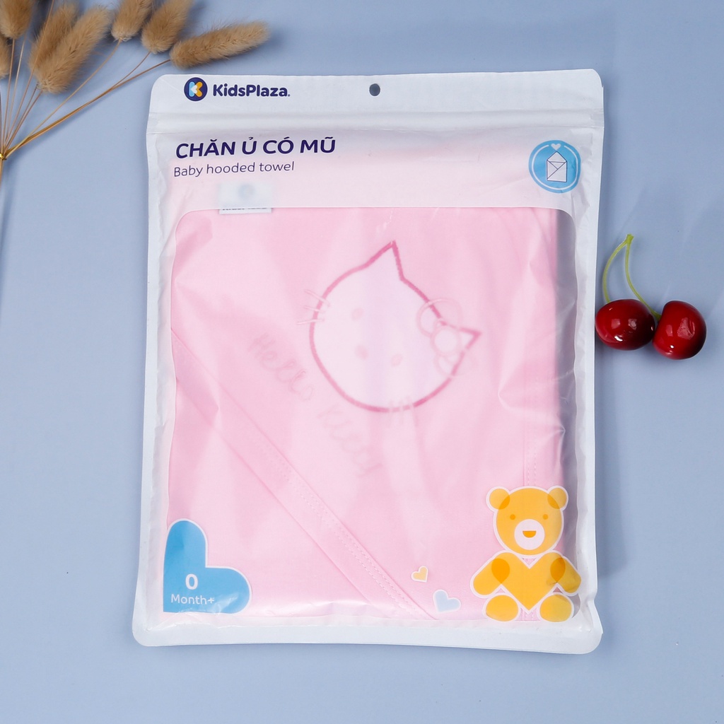 Chăn ủ có mũ thêu hình Kids Plaza 2 lớp TM21 (Giao màu ngẫu nhiên)