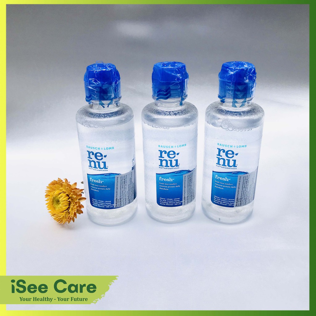 Nước ngâm lens kính áp tròng mềm Renu 120ml thương hiệu Bausch & Lomb - USA
