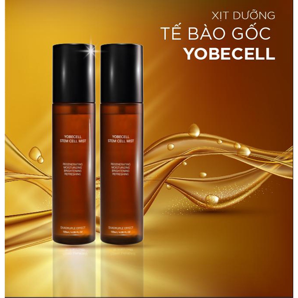 Xịt Dưỡng Tế Bào Gốc Yobecell Giúp Da Căng Bóng, Mịn Màng, Ngăn Ngừa Lão Hóa 120ml