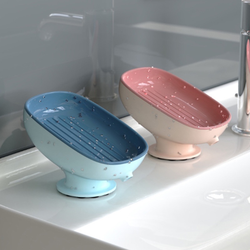 Giá Đỡ Xà Phòng Mút Rửa Chén Hai Tầng Thiết Kế Giác Hút Mạnh Thời Trang Có Giác Hút Mạnh Cho Nhà Bếp Nhà Tắm